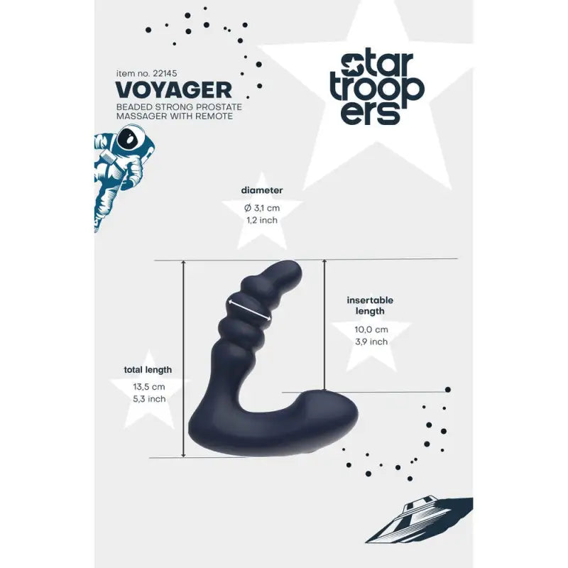 Startroopers Voyager Prostate Massager for Ultimate Pleasure Experience