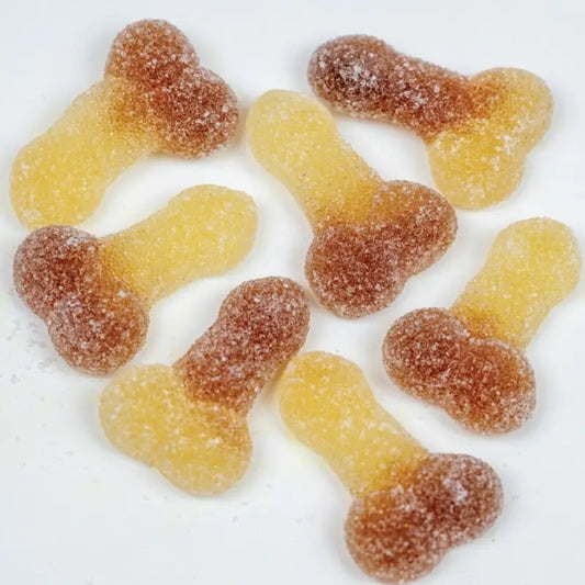 Sugar Coated Cola Flavoured Jelly Willies for a Fun Treat Experience