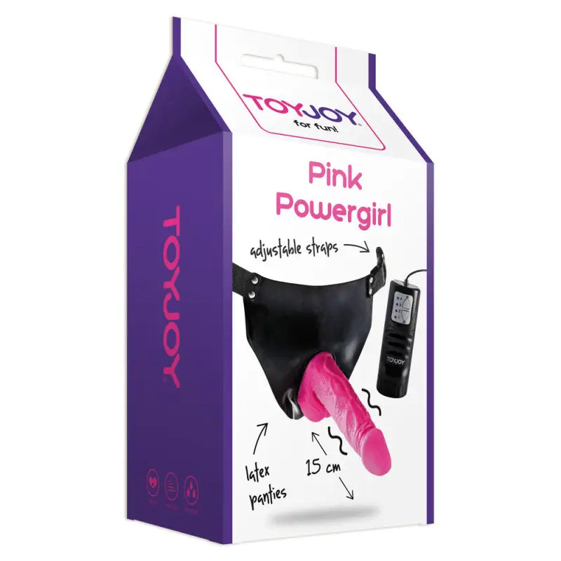 Unleash Desire with the ToyJoy Pink Powergirl Vibrating Dong