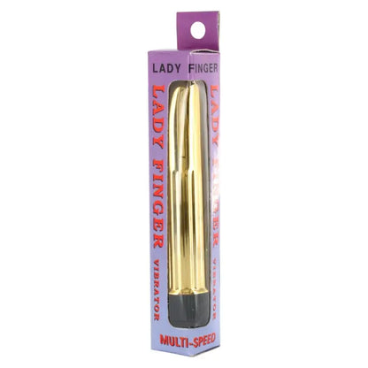 Unleash Pleasure Anytime with the Lady Finger Vibrator in Gold