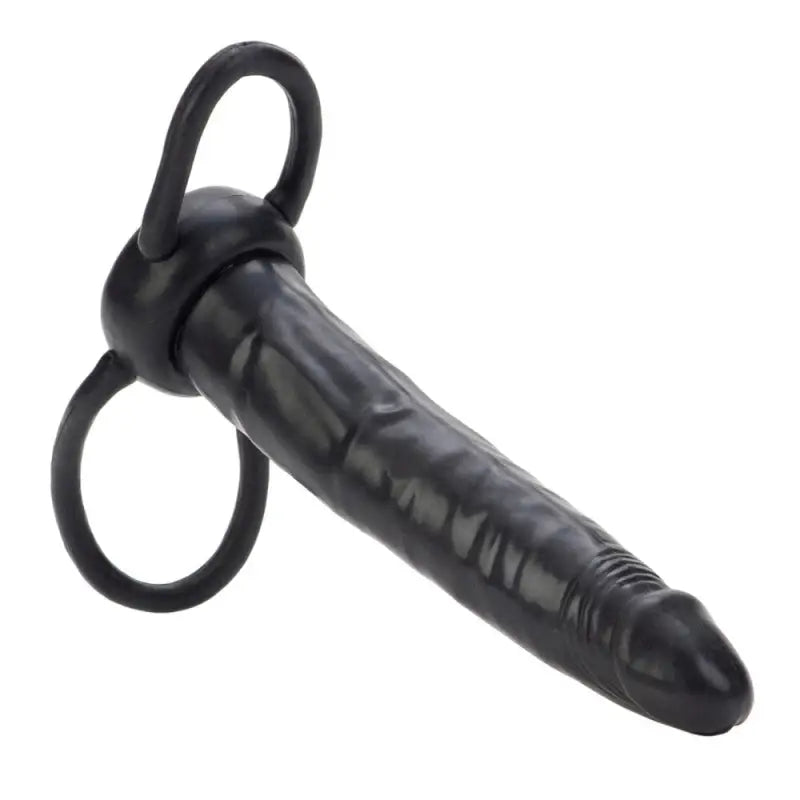 Unleash Pleasure with the Accommodator Dual Penetrator Black Dildo