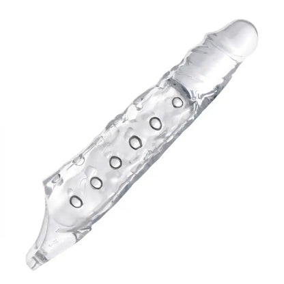 Unleash Pleasure with the Size Matters 3 Inch Clear Penis Extender Sleeve