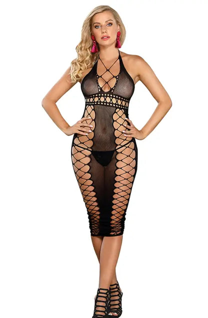 Unleash Your Allure with the YesX YX834 Sexy Bodystocking Dress - One Size