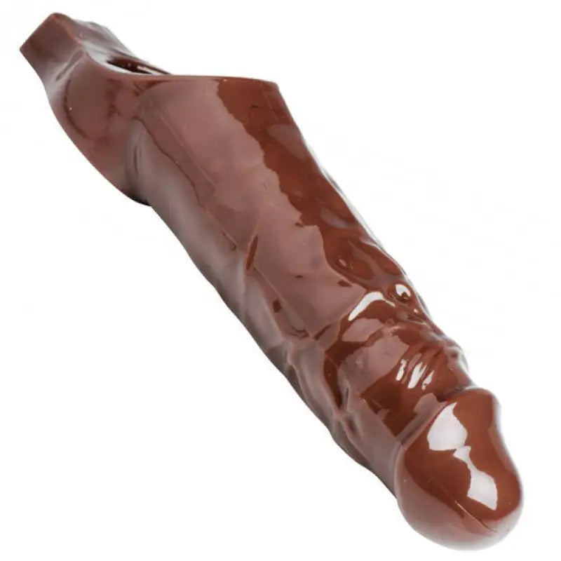 Unlock Enhanced Pleasure with the Ample Penis Enhancer in Brown