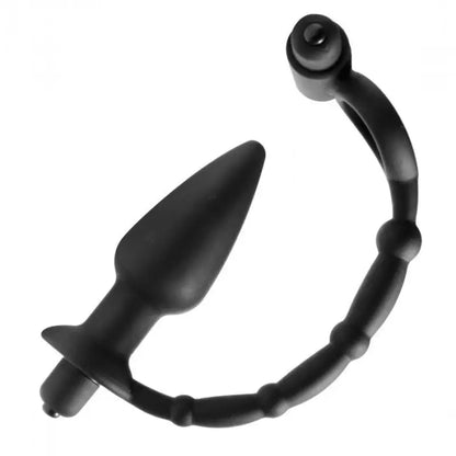 Viaticus Dual Cock Ring and Anal Plug Vibrator from Master Series