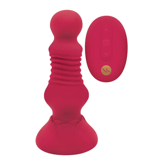 Vibrating Rosebud Butt Plug for Thrilling Anal Pleasure