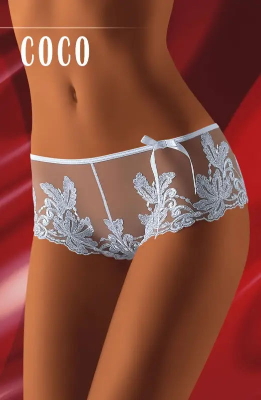 Wolbar Coco White Stunning Pair with Fabulous Embroidery for Ultimate Elegance