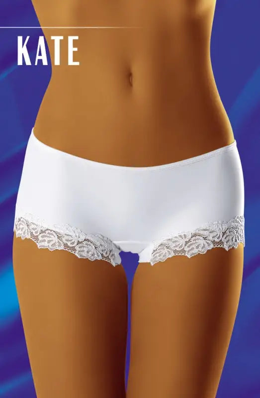 Wolbar Kate White Sexy Pair with Decorative Lace Edging for Ultimate Seduction