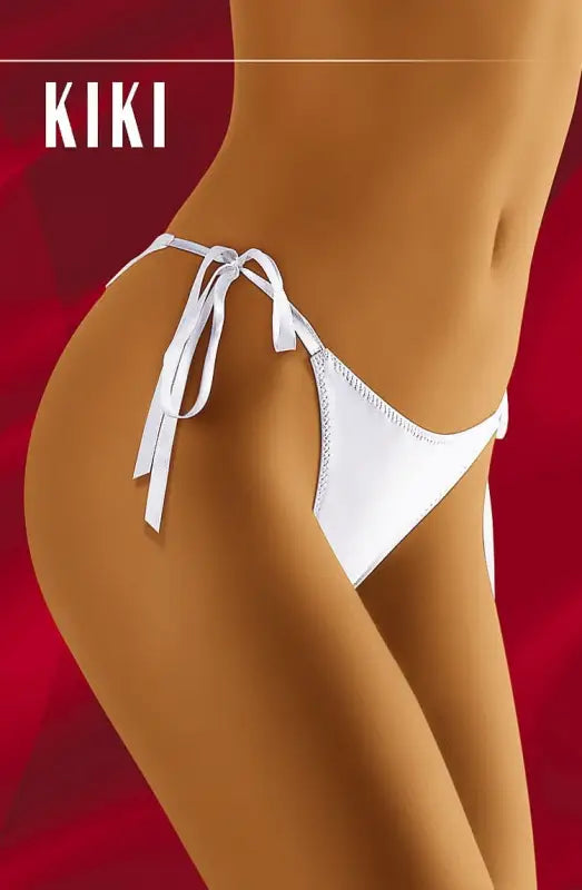 Wolbar Kiki White Tie Side Thong for Ultimate Seduction and Confidence