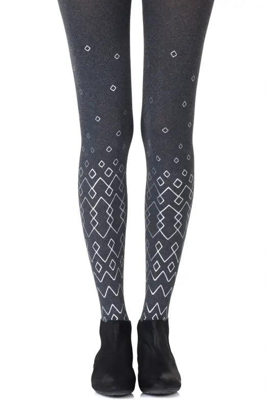 Zohara Diamonds Are Forever Heather Grey Tights for Every Girl’s Best Friend